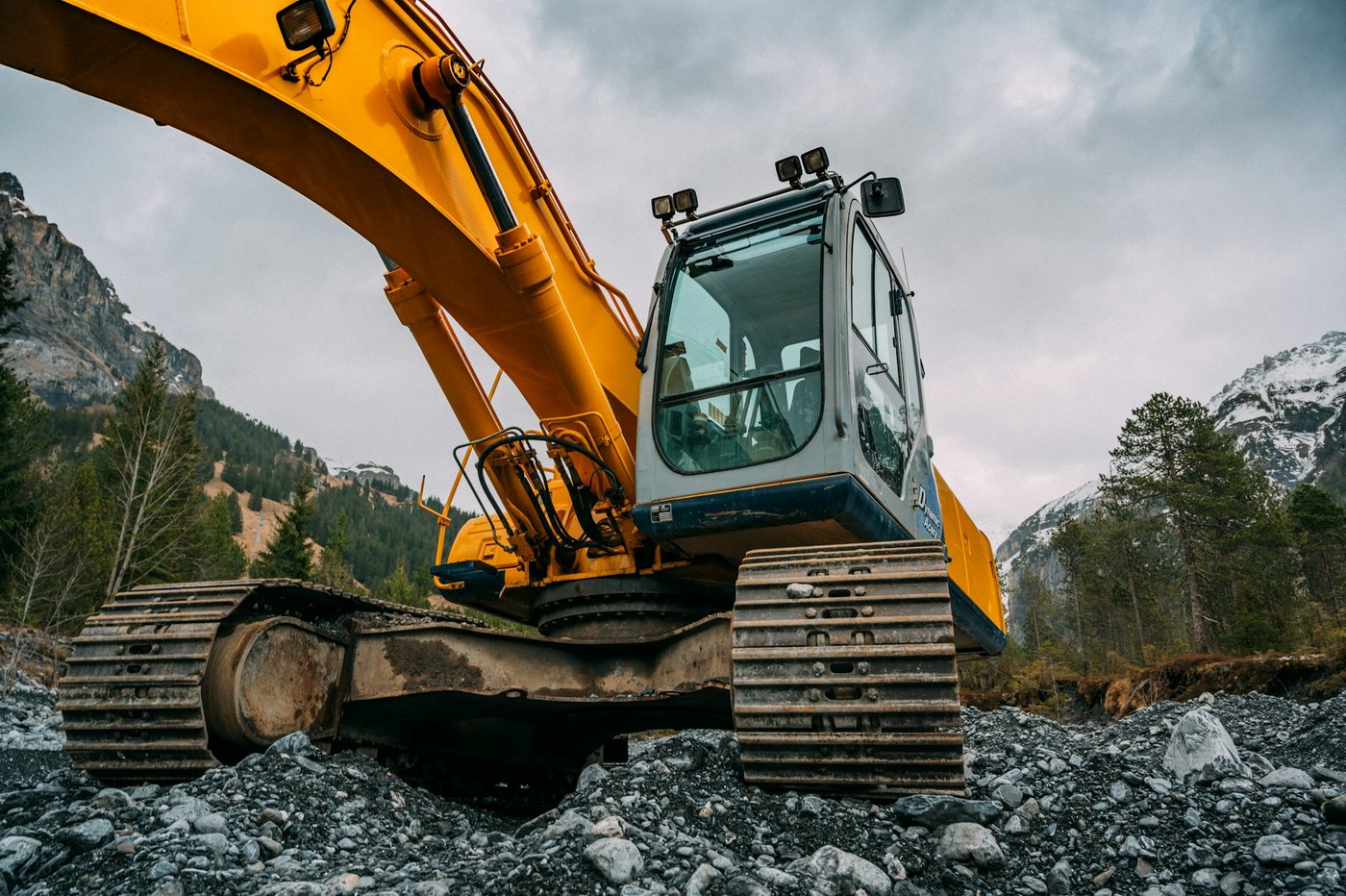 Heavy excavator on a dirt site for excavating contractor Wichita, KS Heavy excavator on a dirt site for excavating contractor Wichita, KS